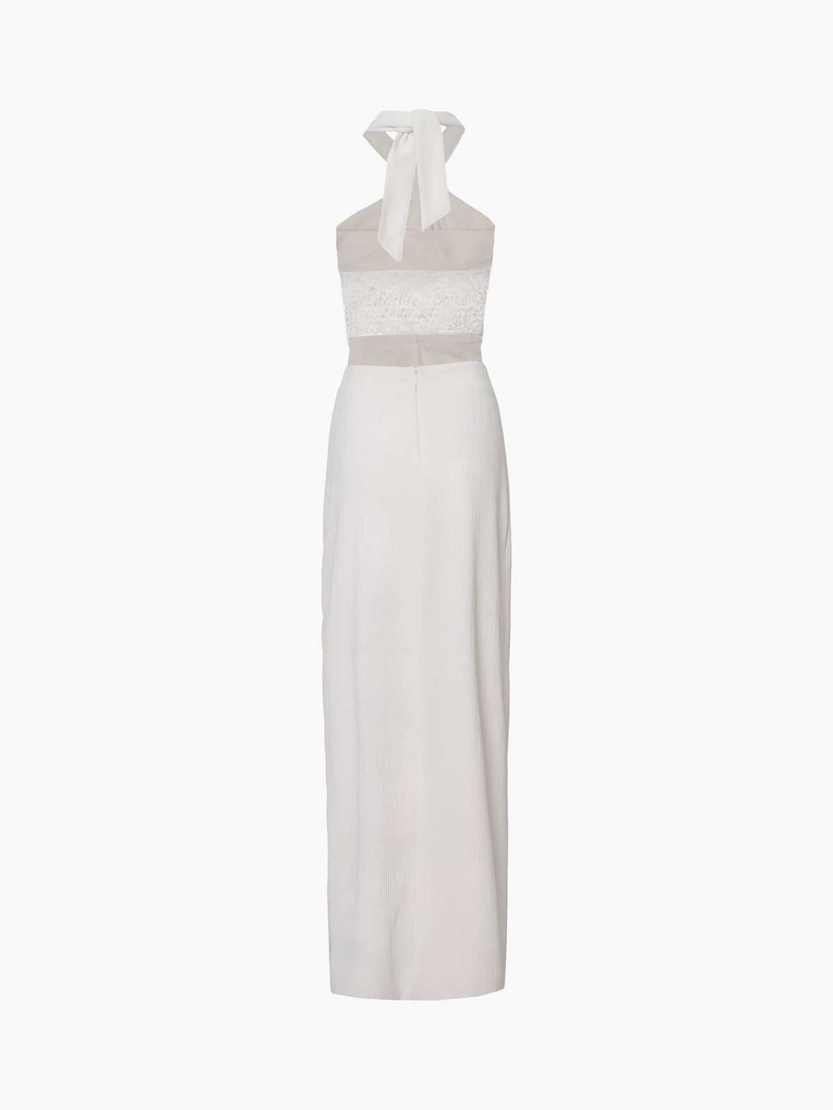 Blanche crossover neckline detail