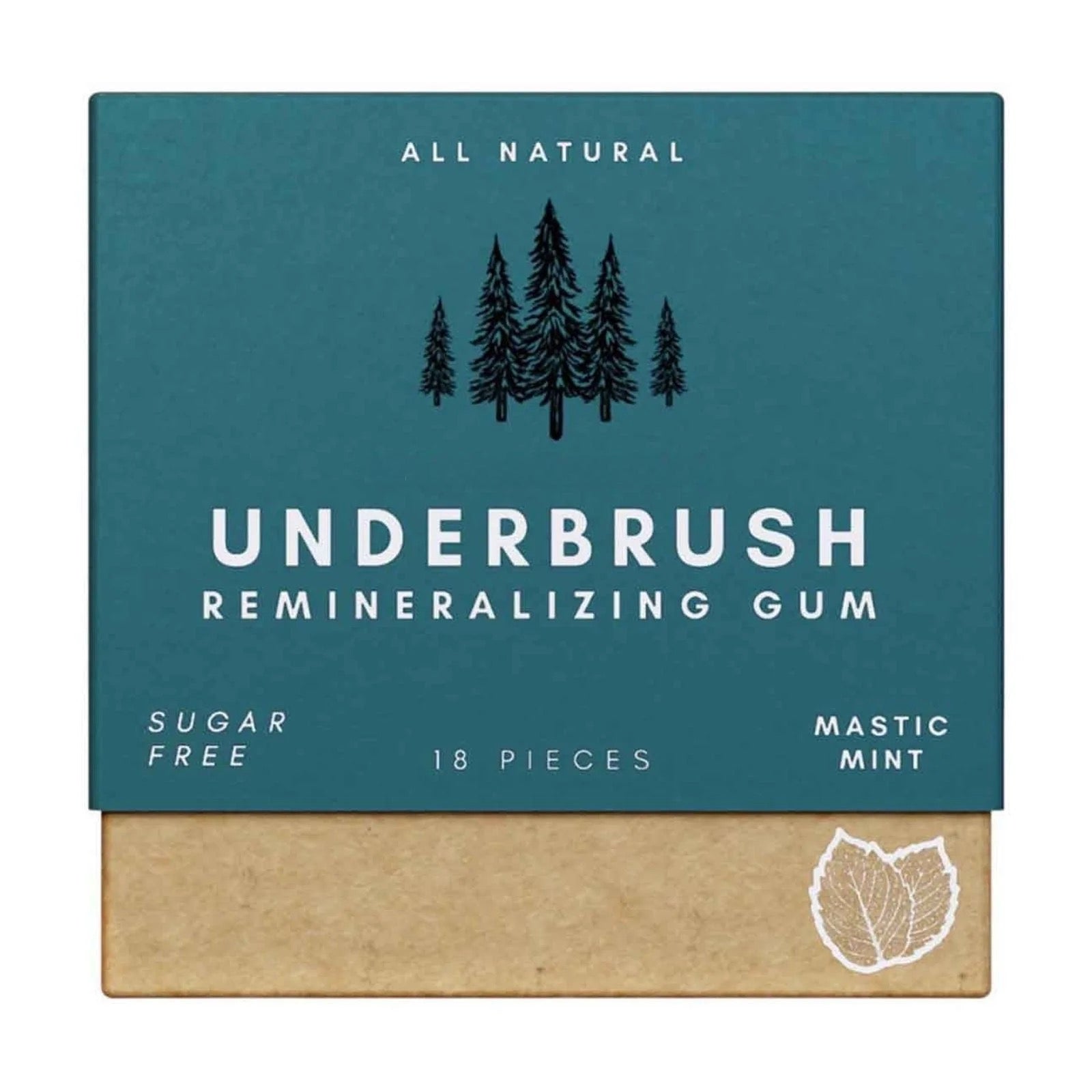 Underbrush Remineralizing Chewing Gum — Nano-Hydroxyapatite for Teeth & Gum