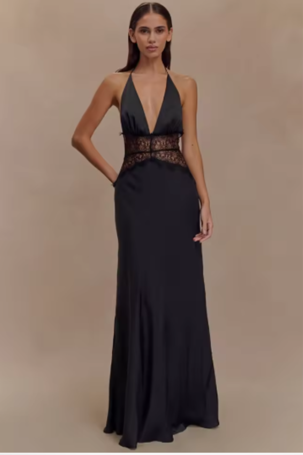 Imogen | Women Halter Neck Backless Wedding Guest Maxi Dress