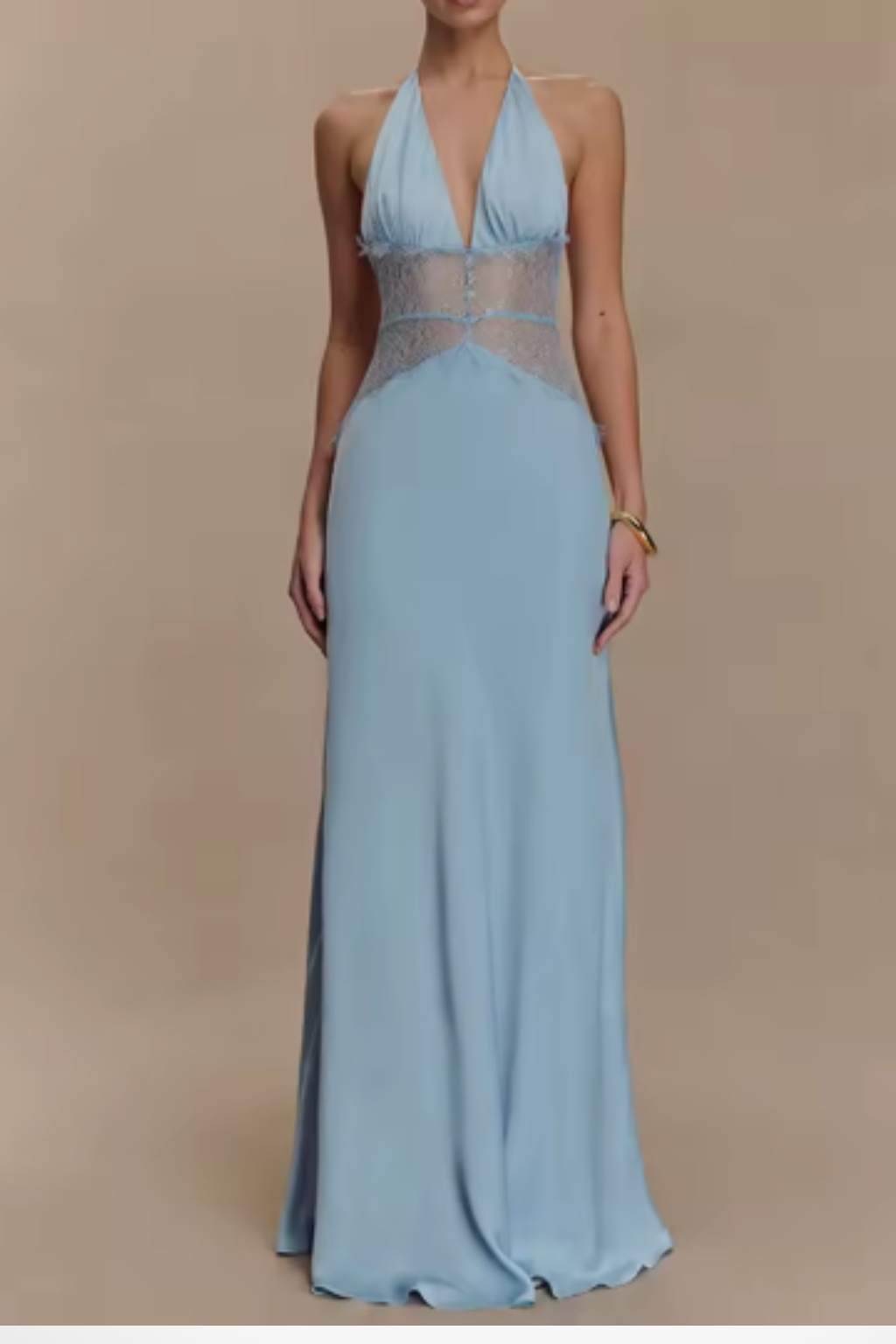 Imogen | Women Halter Neck Backless Wedding Guest Maxi Dress