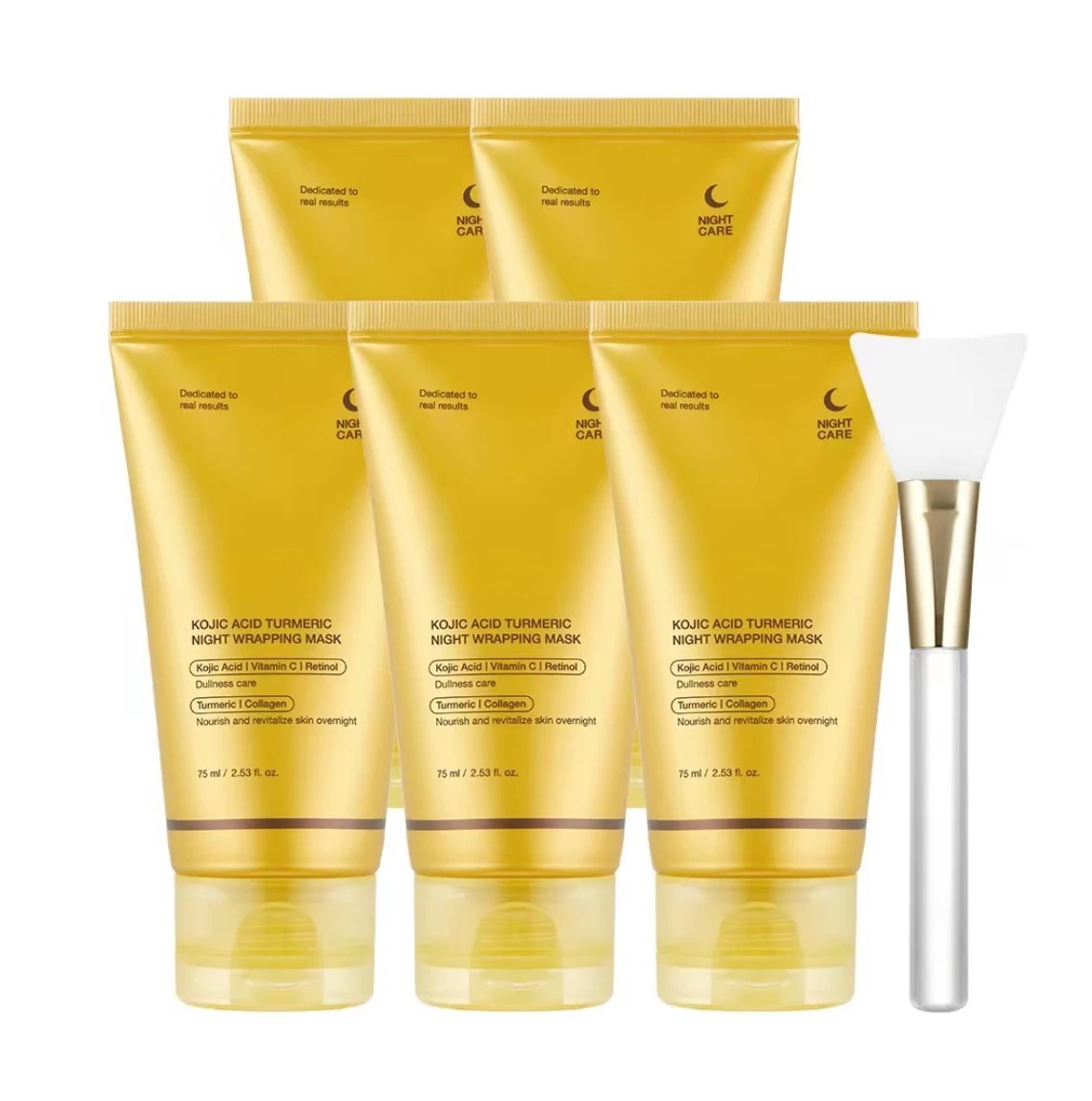 Kojic Acid Turmeric Night Wrapping Mask — Korean Skincare, 75mL