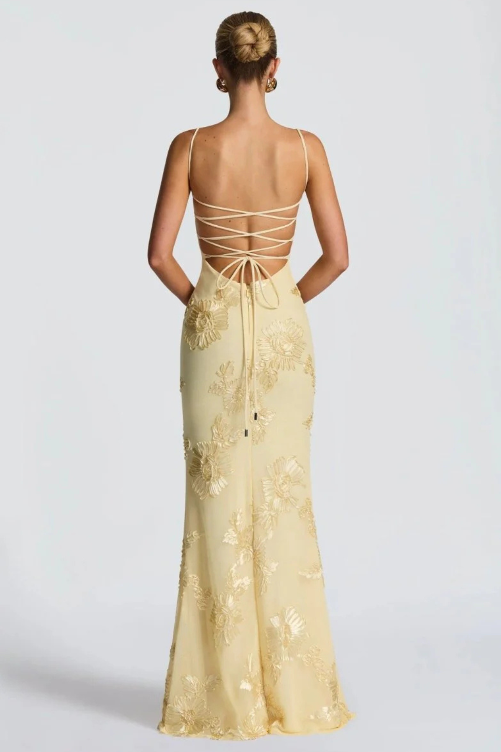 Anastasia | Women Floral Embroidered Corset Wedding Guest Maxi Dress