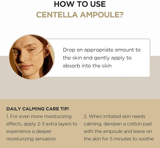 SKIN1004 Madagascar Centella Ampoule Korean Skincare for Sensitive Skin & Hydration