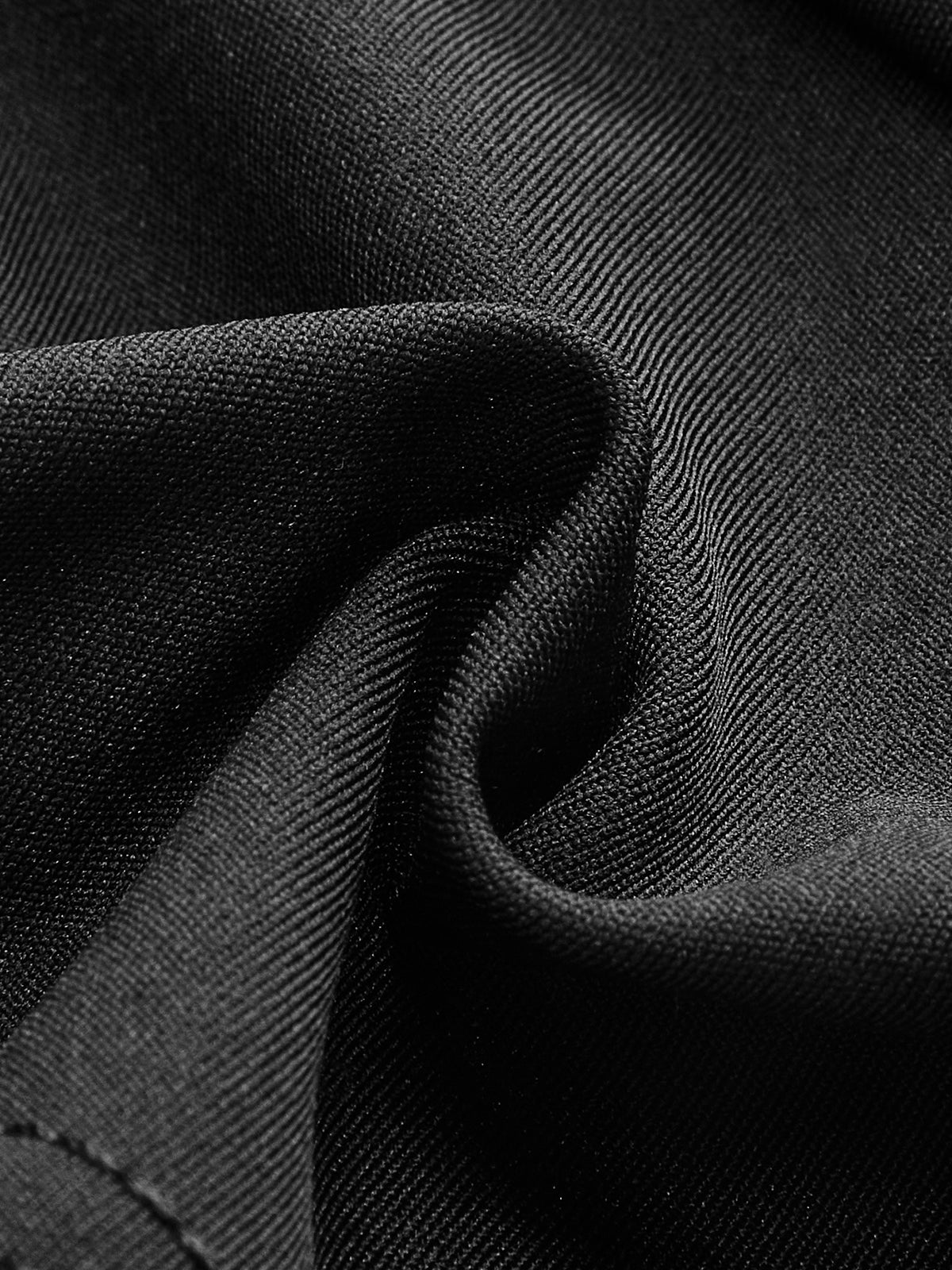 Black V-neck cami, full-length view