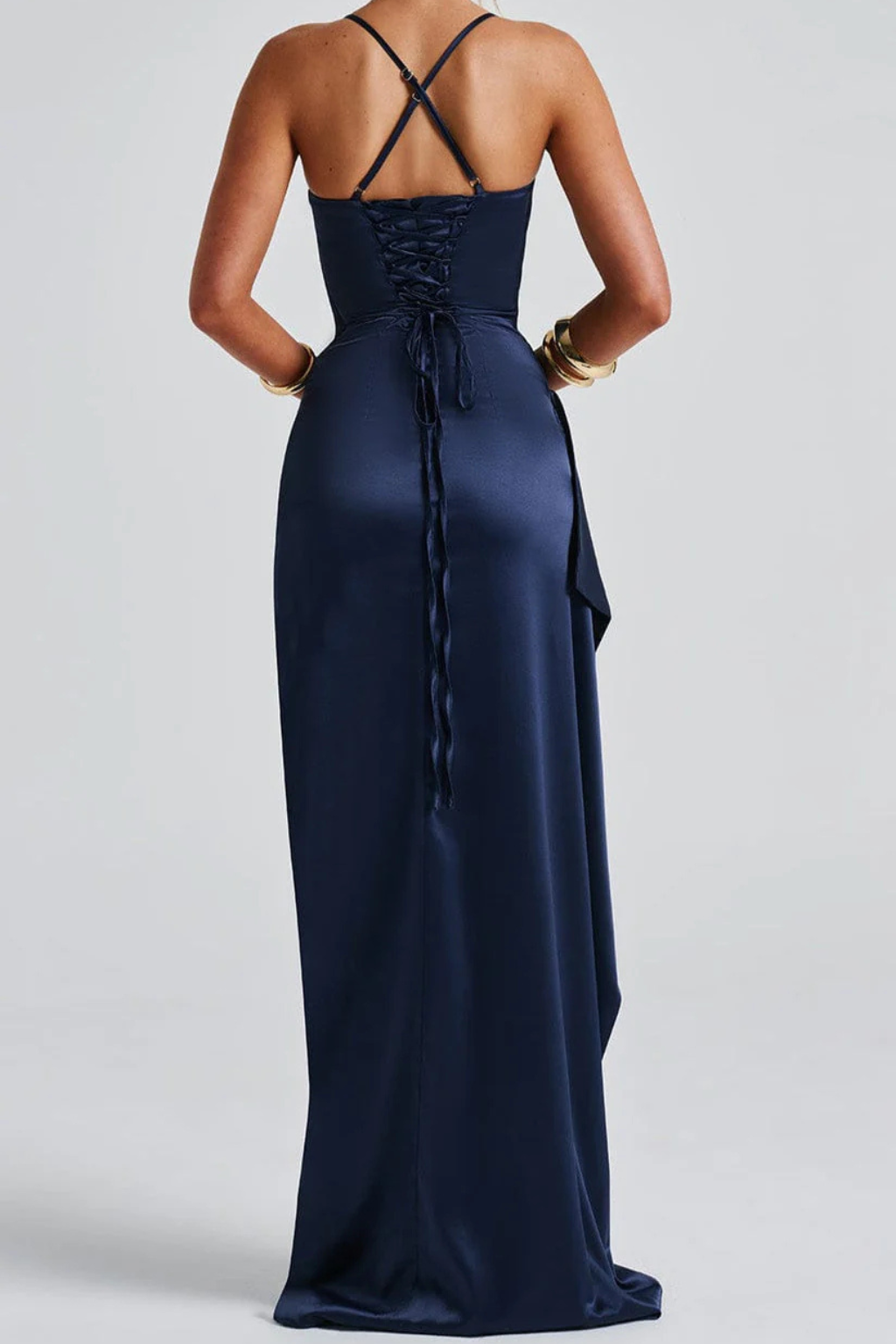 Avelisse | Women Spaghetti Strap Wedding Guest Maxi Dress