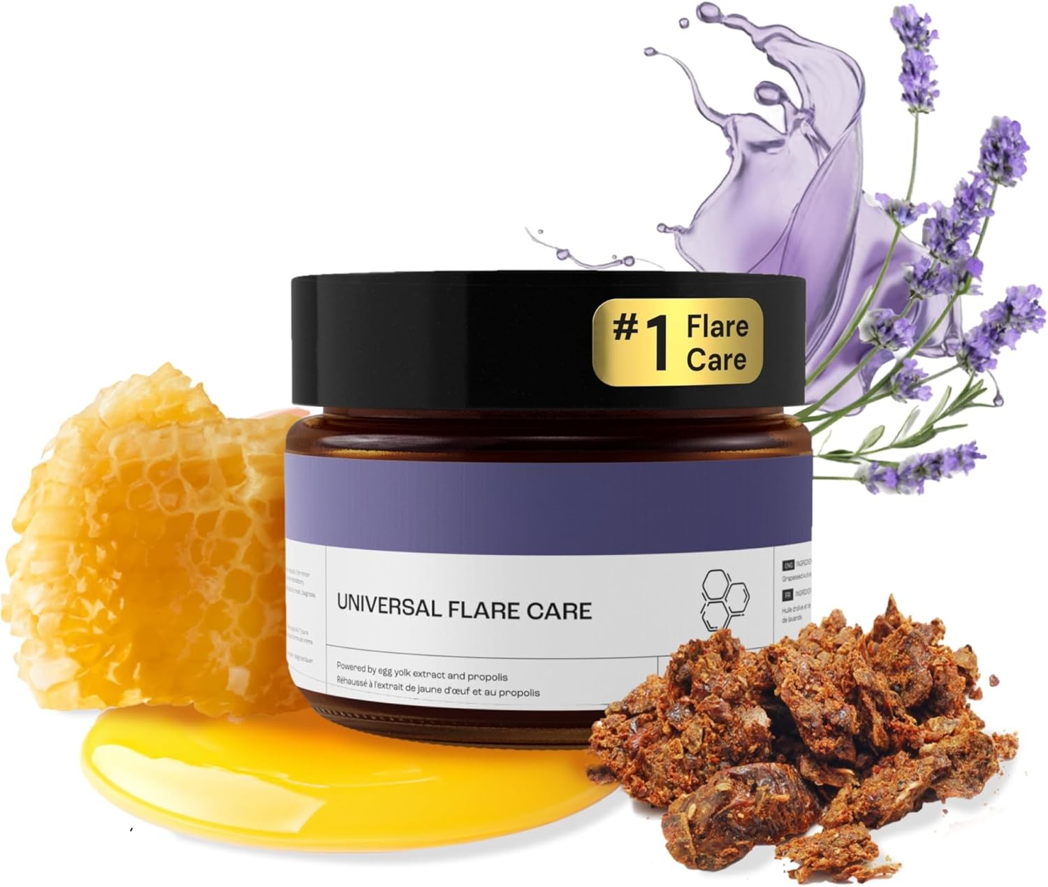Universal Flare Care Sensitive Skin Cream with Propolis for Dry Skin & Hydration