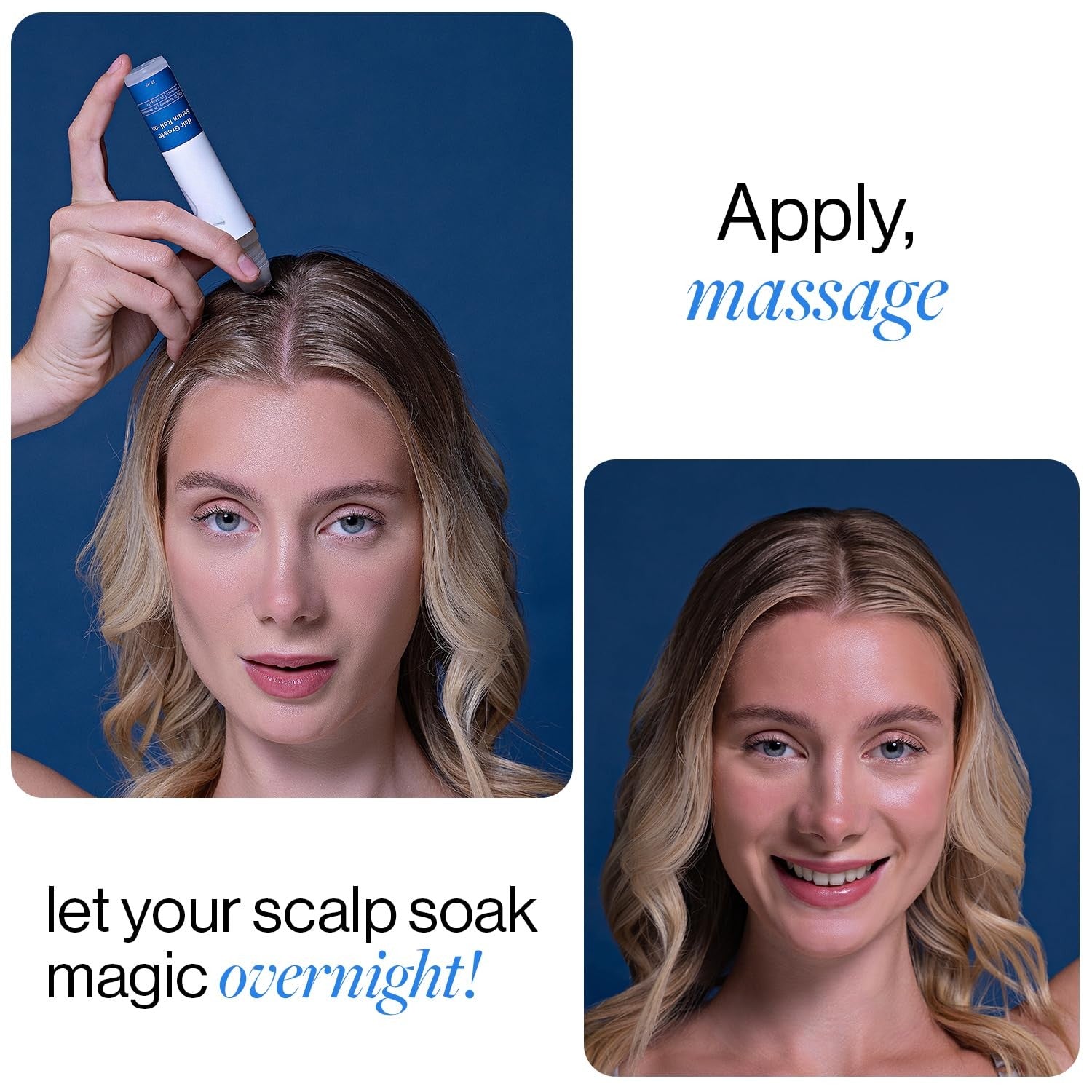 Advanced Hair Growth Serum Roll-On with Rosemary Oil, Redenex & Anaflex - 25ml