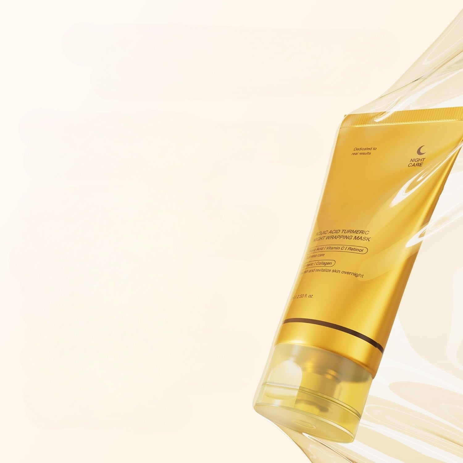 Kojic Acid Turmeric Night Wrapping Mask — Korean Skincare, 75mL