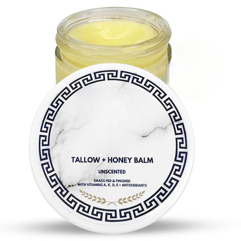Grass-Fed Tallow & Honey Balm — Vitamins A, D, E & K for Radiant Skin