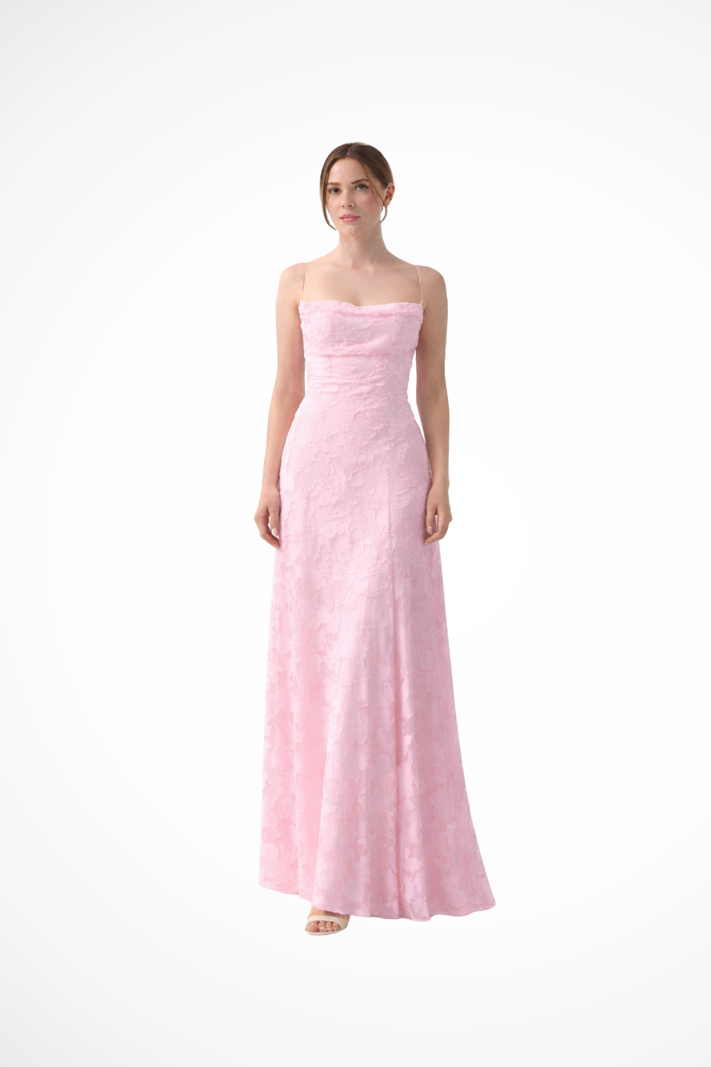 Rose | Women Lace Up Backless Floral Maxi Dress