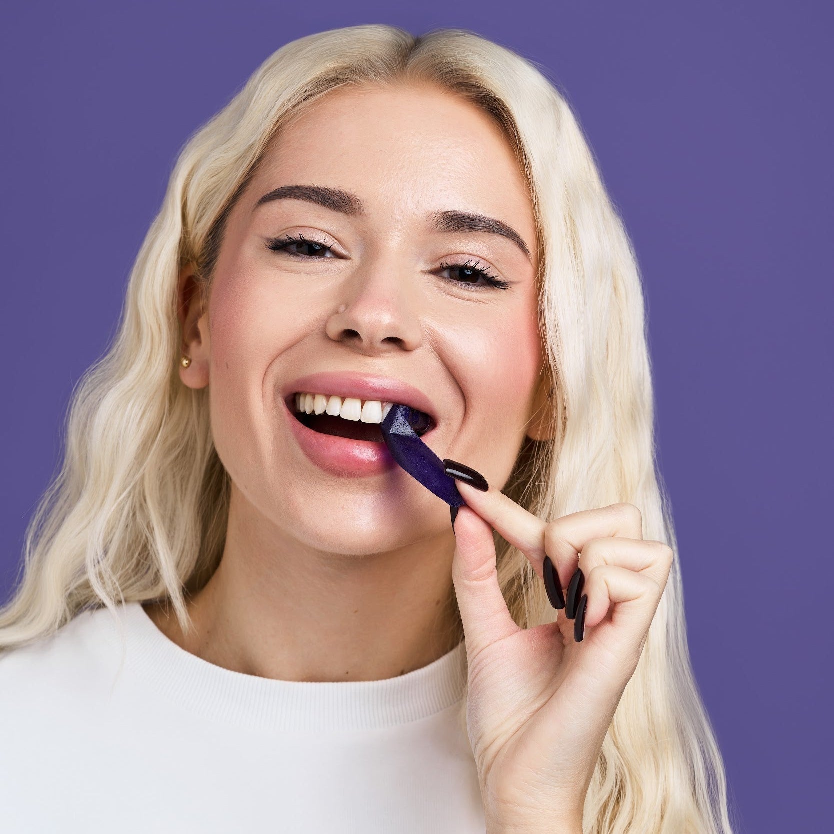 Purple Whitening Strips for Teeth Whitening & Stain Removal