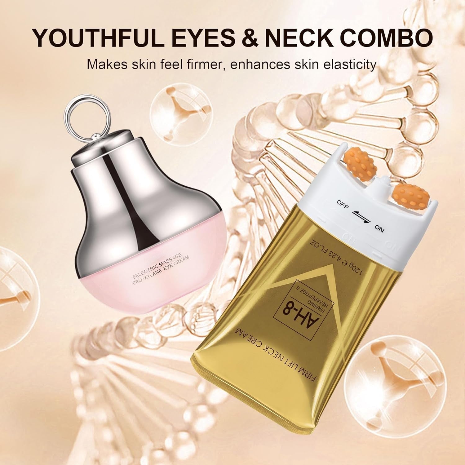 Firming Neck & Eye Cream Duo — Hydrating Anti-Aging Formula for Firming and Smoothing