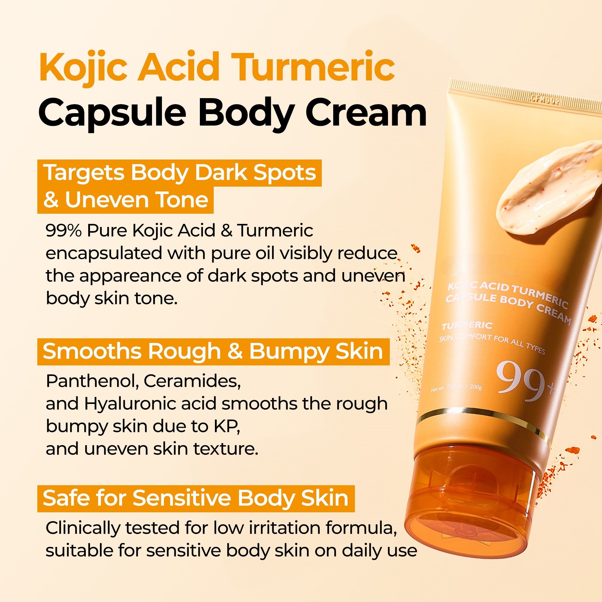 Kojic Acid Amber Face & Body Care Set for Dark Spots & Radiant Skin
