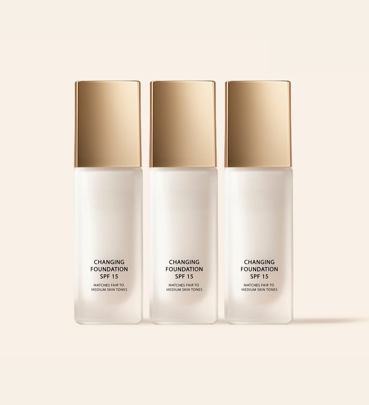 Changing Technology Foundation with SPF 15 — Adaptive Shade Foundation for Natural-Looking Coverage