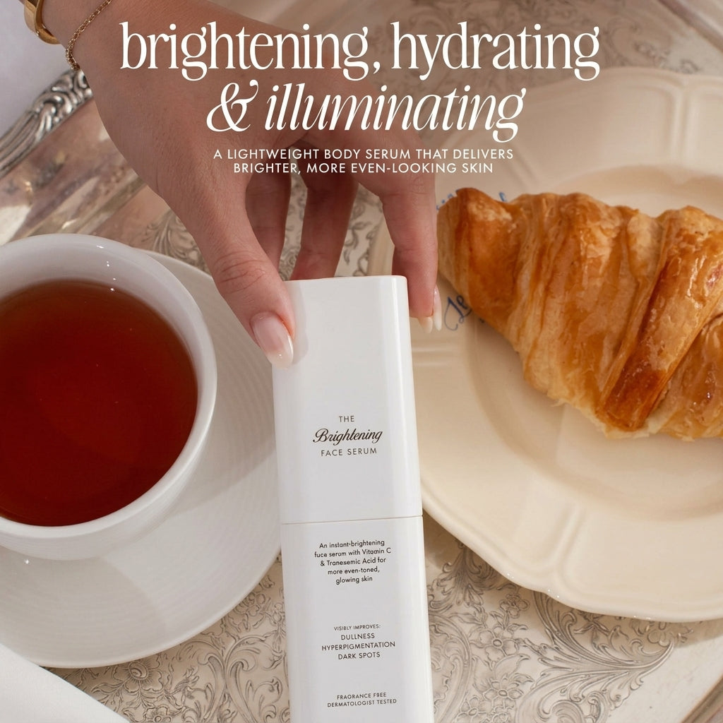 Brightening Face Serum with Vitamin C & Tranexamic Acid Fades Dark Spots & Hyperpigmentation