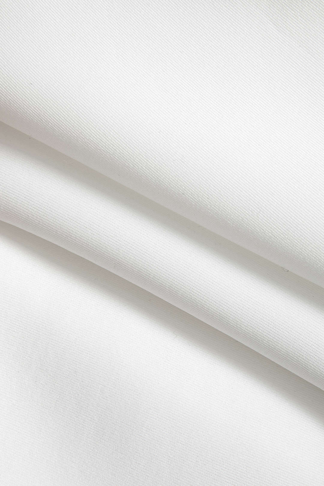 White fit-and-flare dress, full-length view