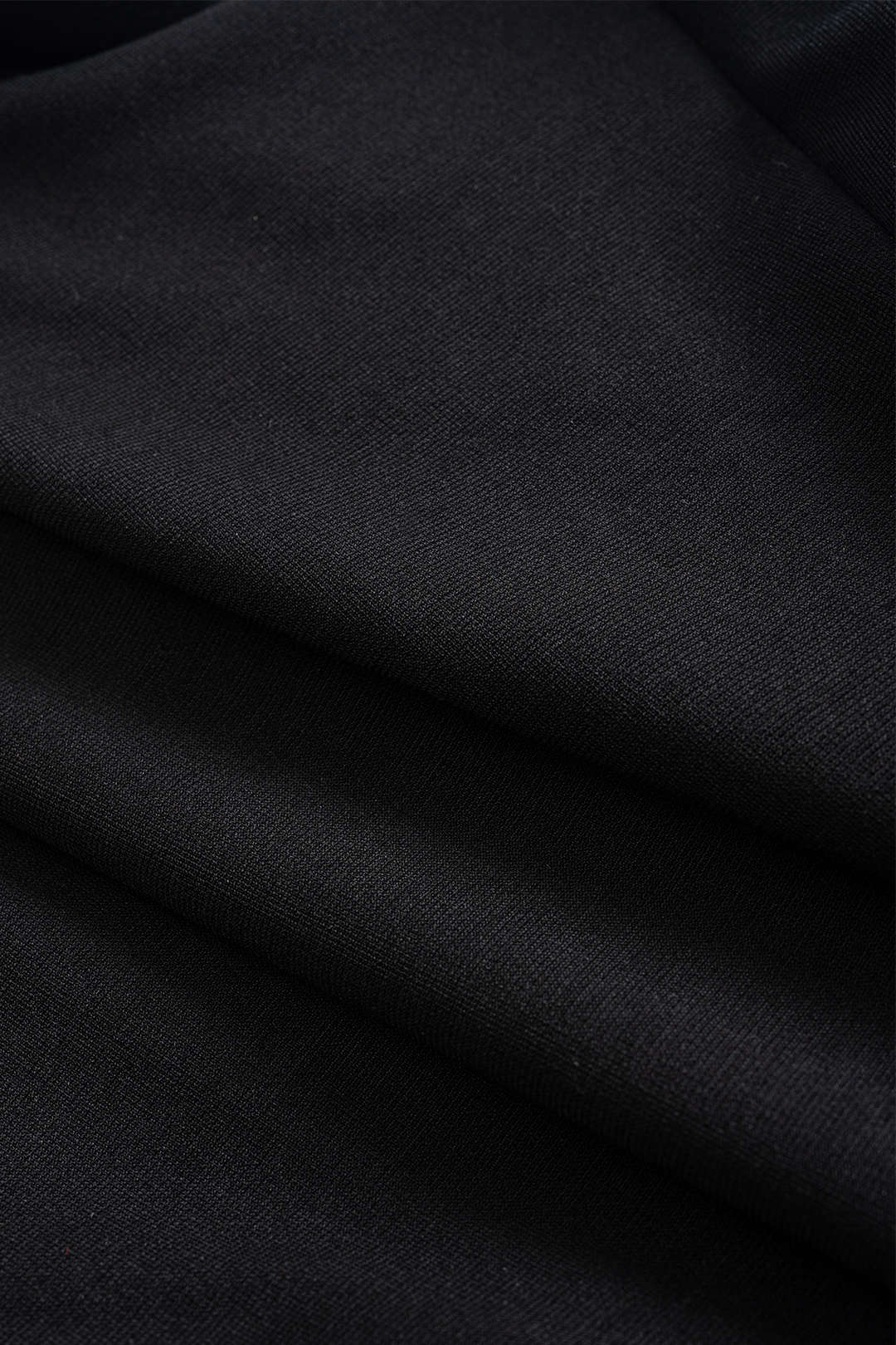 Constance maxi dress, close-up of the black bodice fabric
