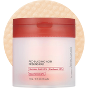 Red Succinic Acid Panthenol Pads for Acne-Prone Skin & Soothing Care