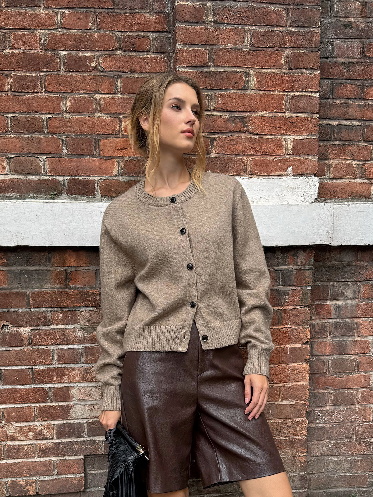 Berenice cropped cardigan, back view