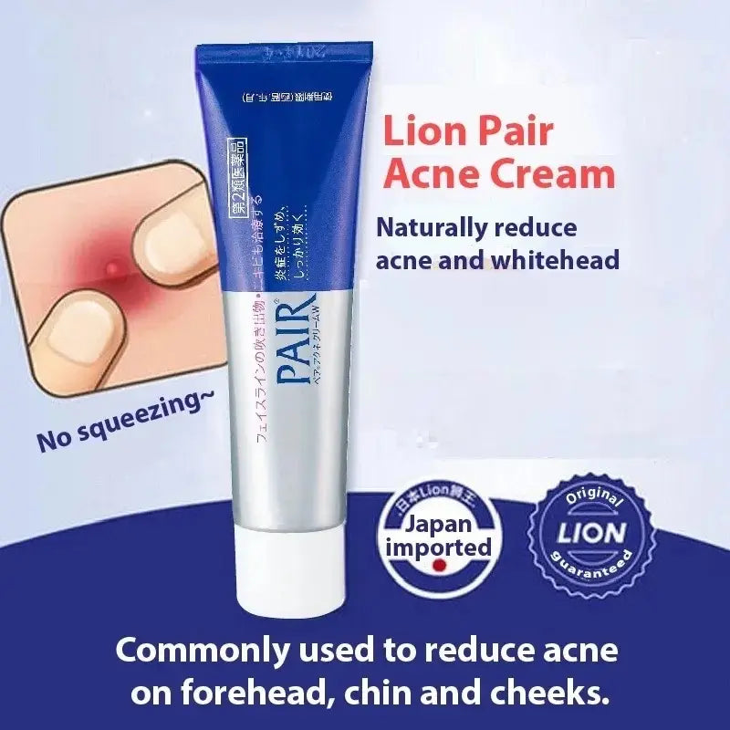 Lion Pair Acne Cream Pimple Care for Blemish Care and Skin Repair