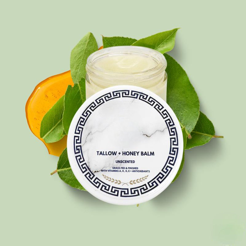 Grass-Fed Tallow & Honey Balm — Vitamins A, D, E & K for Radiant Skin