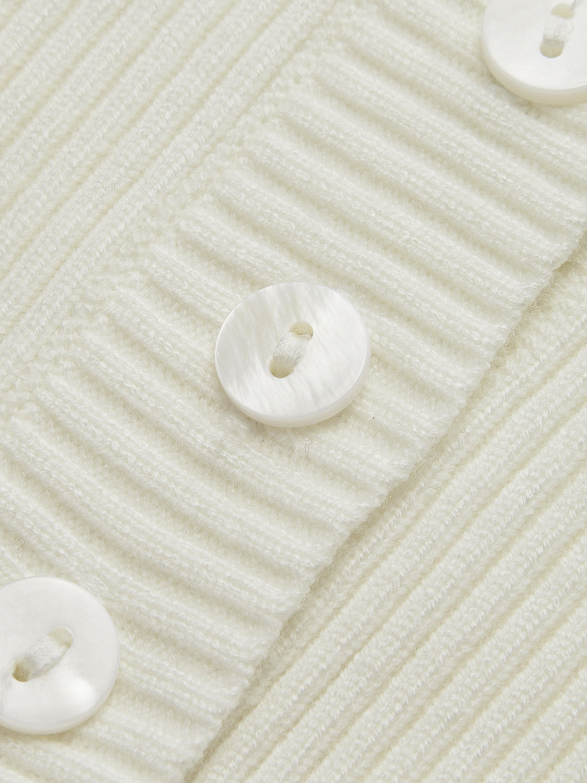 Eugenie cardigan front button detail