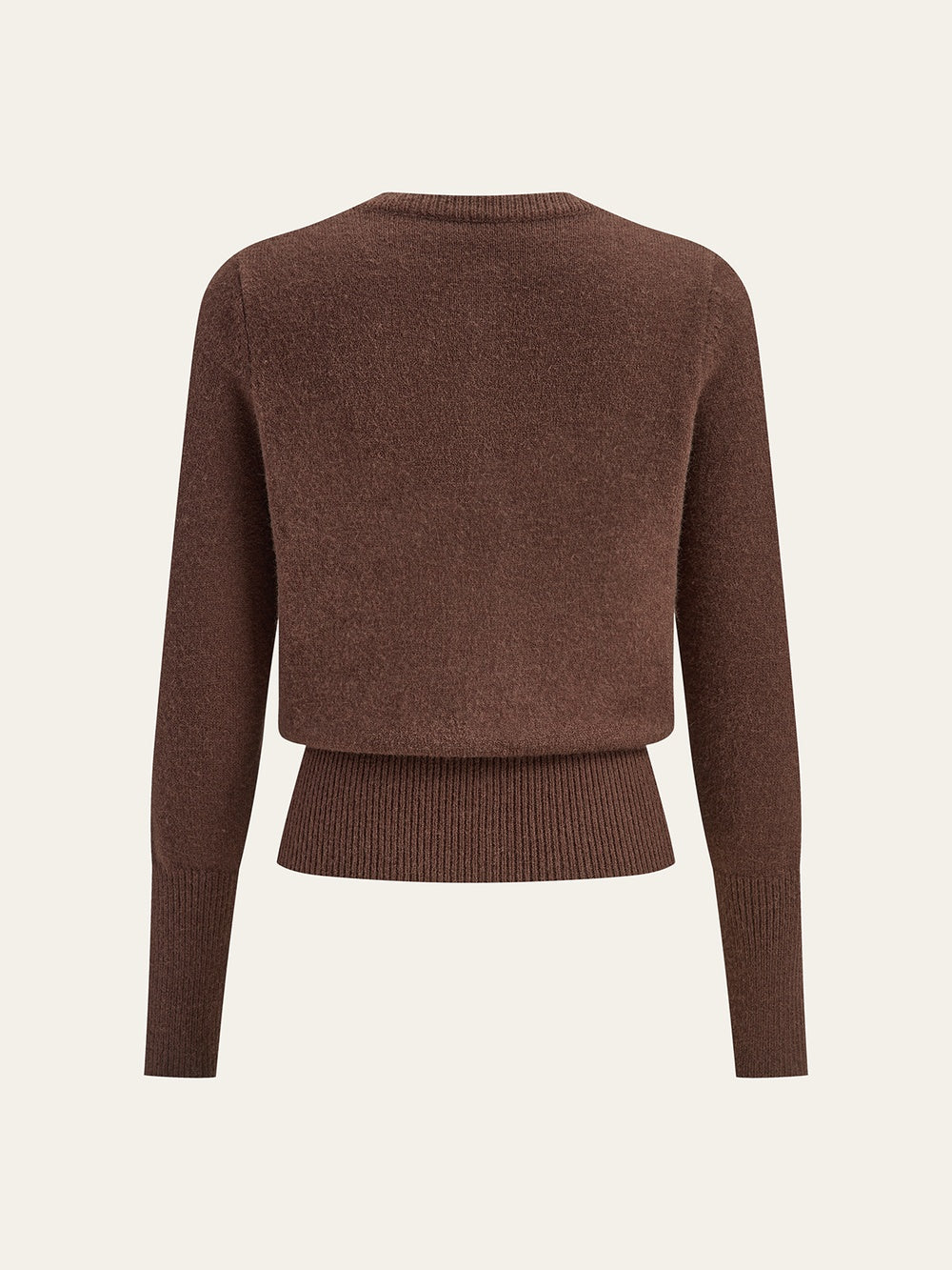 Honorine waist-length cardigan, back view