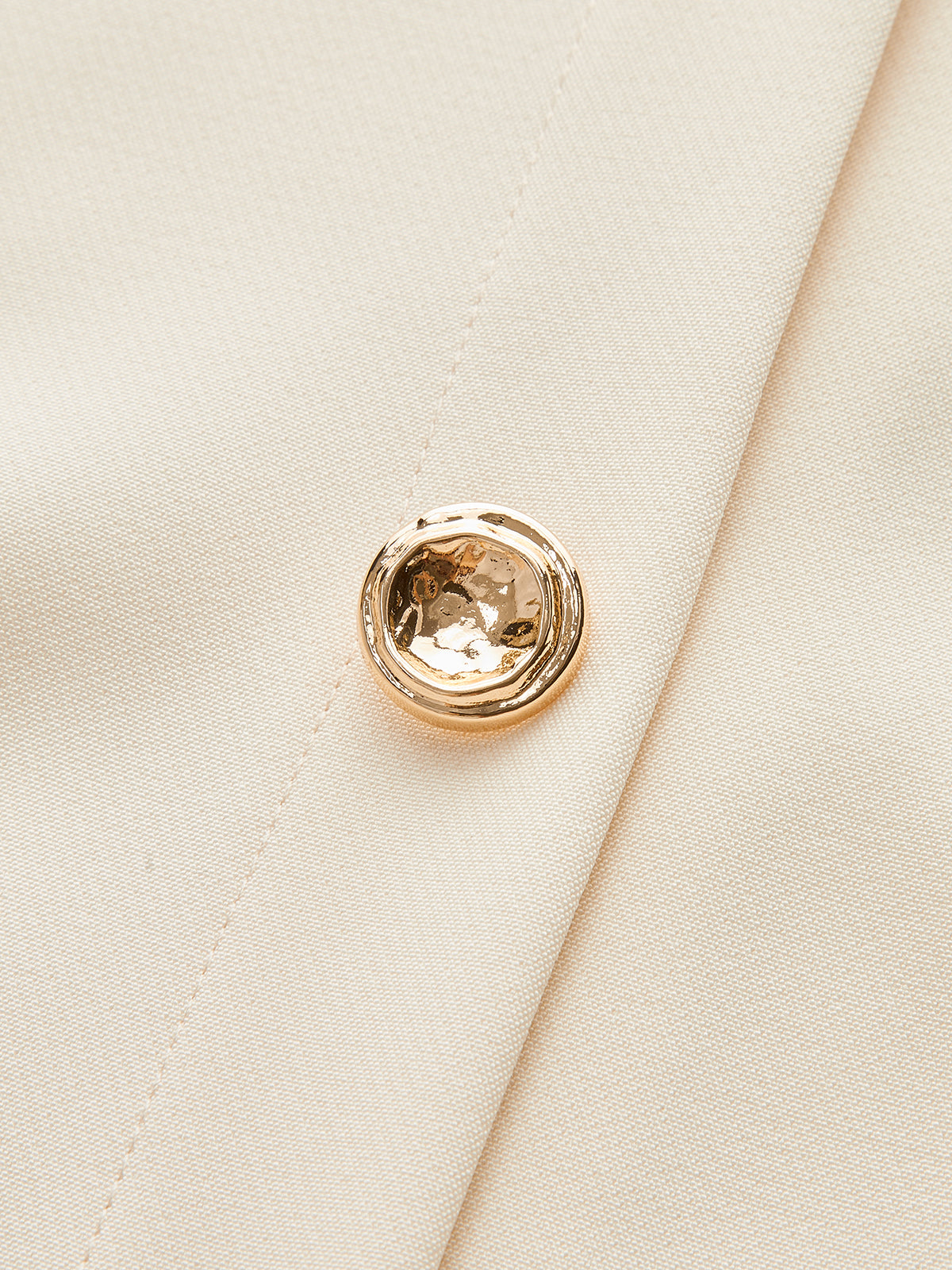 Josephine belted midi dress button detail close-up