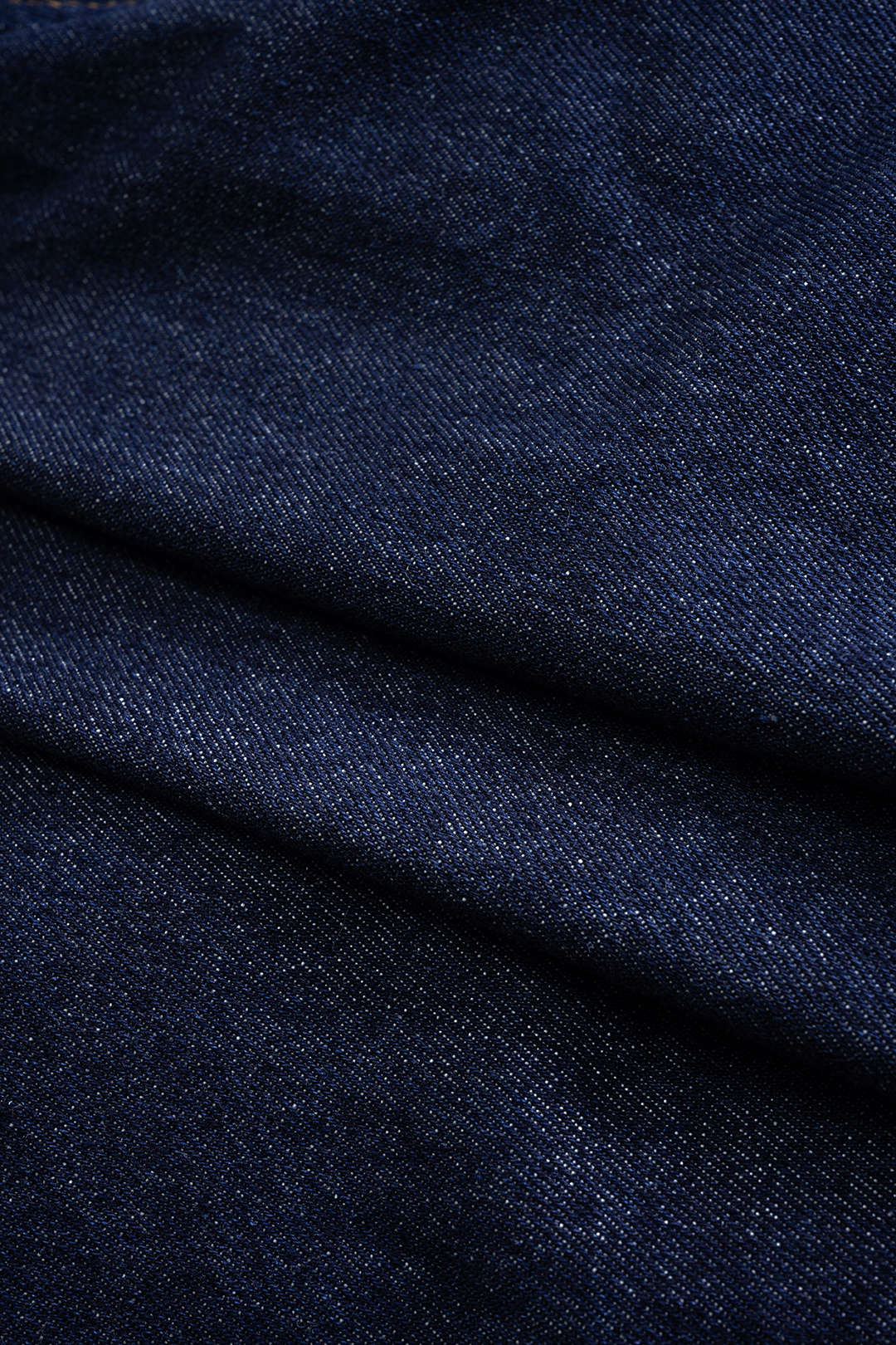 Rachelle blue wide-lapel jacket, close-up of the fabric weave